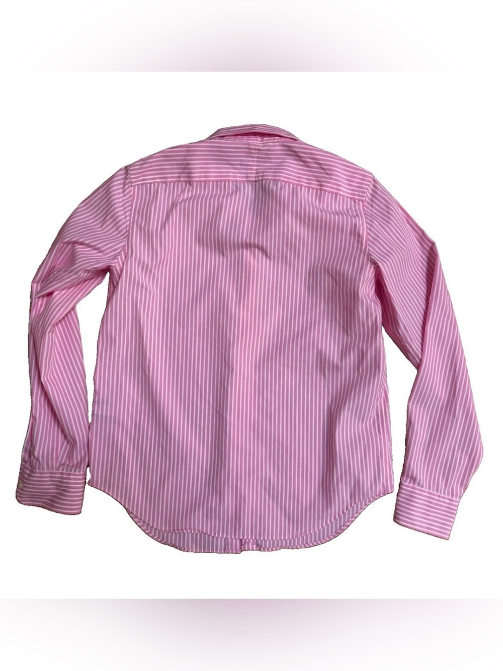 Lauren Ralph Lauren Pink & White Striped Non-Iron Button Down Shirt size XS NWOT - Picture 10 of 10